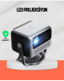 Smart Projector Android TV Yüksek Parlaklık Ev Sineması