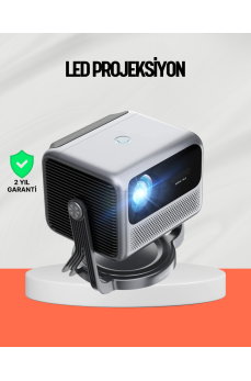 Smart Projector Android TV Yüksek Parlaklık Ev Sineması
