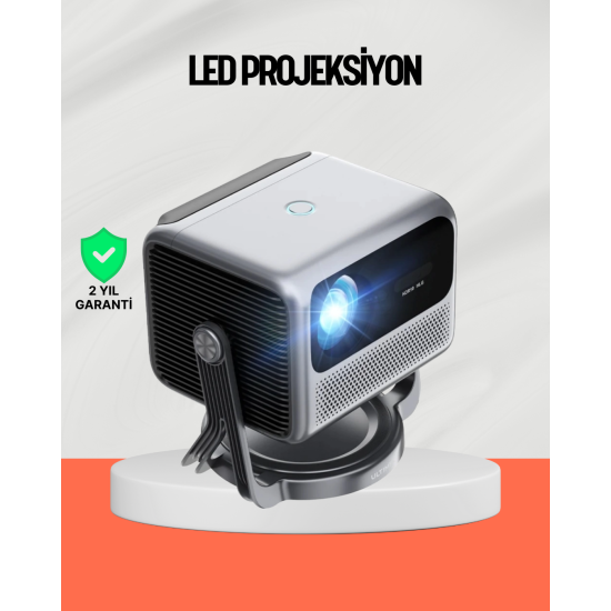 Smart Projector Android TV Yüksek Parlaklık Ev Sineması