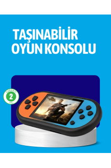 Retro 520 Oyunlu Taşınabilir Konsol HD Ekran USB Şarjlı