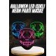 Hallowen Parti Maskesi Neon Led Işıklı Maske 3 Modlu Cadılar Bayramı Maskesi