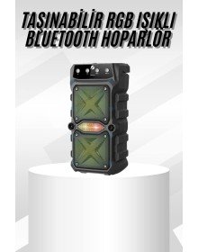 Çift Çıkışlı Güçlü Bataryalı Kablosuz Yüksek Ses Kaliteli Bluetooth Hoparlör