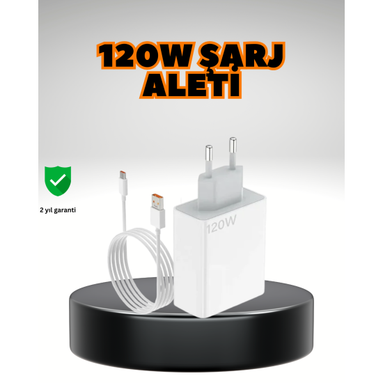 120 Watt Ultra Hızlı Şarj Seti Realme 7 8 9 Pro Uyumlu