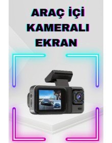 2 İnç Araç İçi Kameralı Ekran 1080P Full HD Kaliteli Hafıza Kart Destekli