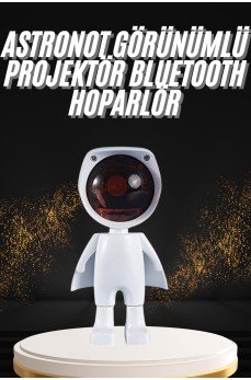180 Derece Dönebilen Astronot Masa ve Gece Lambası Projektör