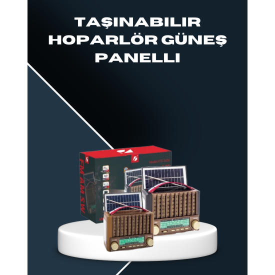 Çok Fonksiyonlu Solar Radyo Bluetooth USB SD Kartlı Taşınabilir Hoparlör Çok Fonksiyonlu Solar Radyo Bluetooth USB SD Kartlı Taşınabilir Hoparlör