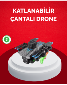 Katlanabilir Drone 1080P Kamera 0-100m Uçuş Mesafeli