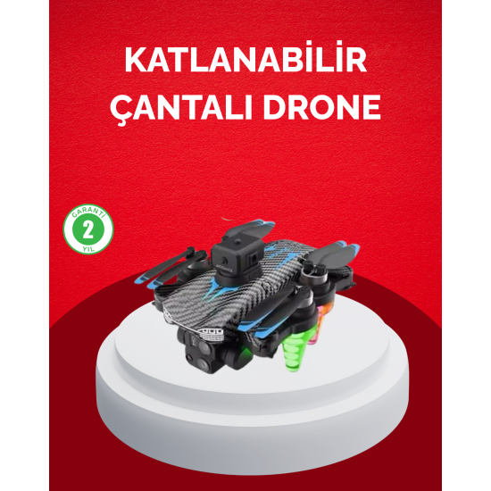 Katlanabilir Drone 1080P Kamera 0-100m Uçuş Mesafeli