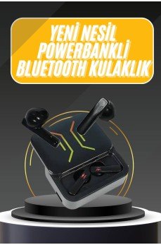 Powerbank Bluetooth Kulaklık  Kulaklığı Yüksek Ses Kaliteli