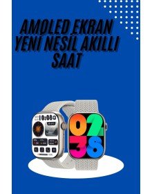 Akıllı Kol Saat Amoled Ekran Android ve İOS Uyumlu Arama Konuşma