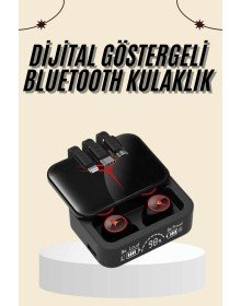 Kablosuz Şarj Göstergeli Powerbank Özellikli Bluetooth Kulaklık Çağrı Cevaplayabilen