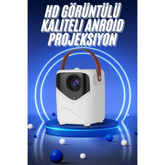HD Ayaklı Portatif Projeksiyon Cihazı Bluetooth Wifi Akıllı Android İşlemcili HD Ayaklı Portatif Projeksiyon Cihazı Bluetooth Wifi Akıllı Android İşlemcili