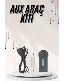 Yeni Nesil Bluetooth Aux Araç Kiti Siyah TV Tablet Telefon Araç Araba