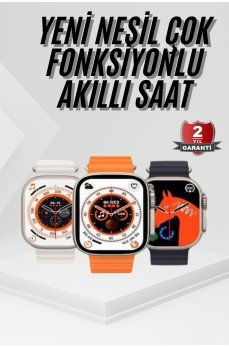 2025 Model Akıllı Saat Kordon Hediyeli Çağrı Cevaplama Uzun Pil Süreli Android İOS Uyumlu