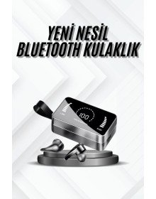TWS Bluetooth Kulaklık Kablosuz Uzun Pil Ömrü Dijital Göstergeli Powerbank