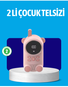 USB Şarjlı Çocuk Telsizi – Renkli Ekran, VOX Modu, Kompakt Tasarım