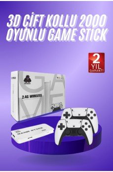 3D 4K HD 2.4G Game Stick 4K Ultra Hd Oyun Konsolu Çift Kollu