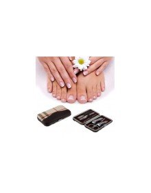 6 Parça Profesyonel Manikür Seti -Tırnak  Makası- Kaş Makas- Cımbız - Törpü Seti