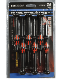 6 Parça Saatçi ve Telefoncu Onarım Tornavida Seti Hassas Tornavida Seti