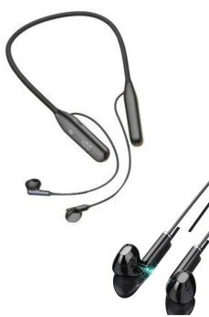 60 Saat Kablolu Boyun Askılı Dijital Göstergeli Bluetooth Kulaklığı