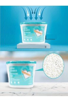 600 ML Nem Alıcı Rutubet Giderici Aparat - Limonlu Mutfak Salon Banyo Küf Koku Alıcı Granül