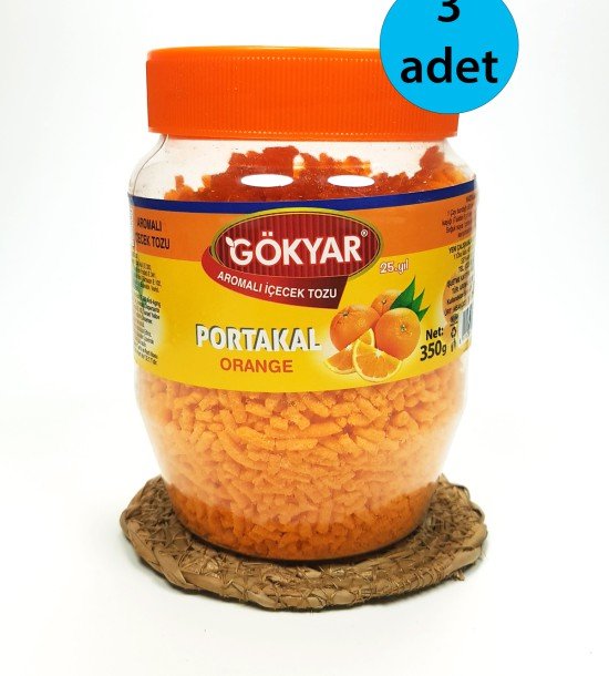 3 Adet Portakal Aromalı Toz Içecek Oralet 3x350 gr