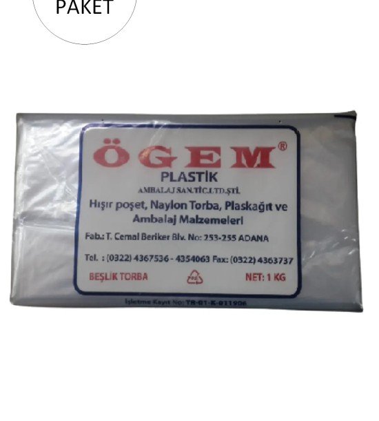 Bakkaliye Naylon Torba Beşlik 30x52 cm 1 kg 1 Paket (Takriben 105 Adet)