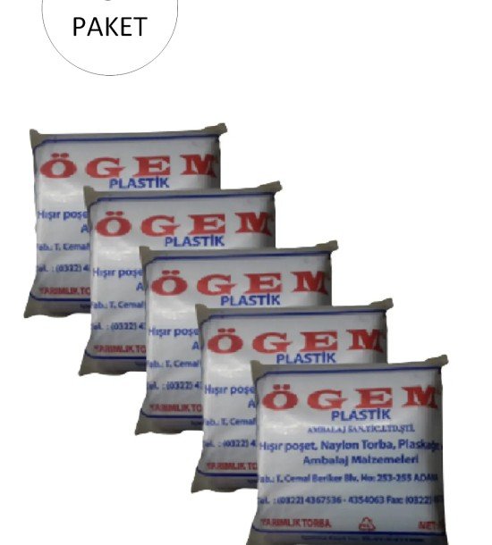 Bakkaliye Naylon Torba Yarımlık 14x27 cm 1 kg 5 Paket (Takriben 1,800 Adet)