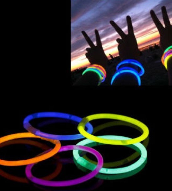 10 Adet Glow Stick Bracelet Fosforlu Kırılan Çubuk Bileklik