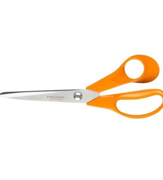 Fiskars 9853 M205 Kumaş Deri ve Karton Makası No: 8,5 inç / 21 cm - Paslanmaz Çelik