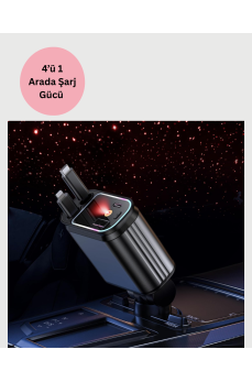 BMW, Mercedes, Audi, Volkswagen Araçlar için 4’ü 1 Arada Hızlı Şarj Cihazı