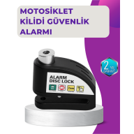 110 dB Alarm Disk Kilidi Motosiklet Scooter Bisiklet Güvenlik