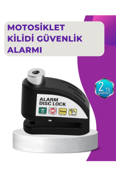 110 dB Alarm Disk Kilidi Motosiklet Scooter Bisiklet Güvenlik