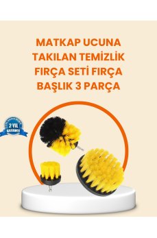 Matkap Ucu Fırça Seti Halı Fayans Zemin Temizliği