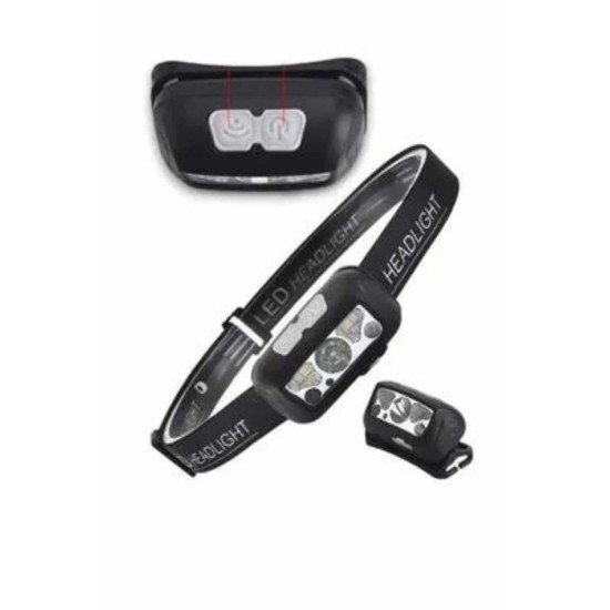Kamp Lambası Kafa Feneri Kafa Lambası Ayarlanabilir Sensörlü Şarjlı