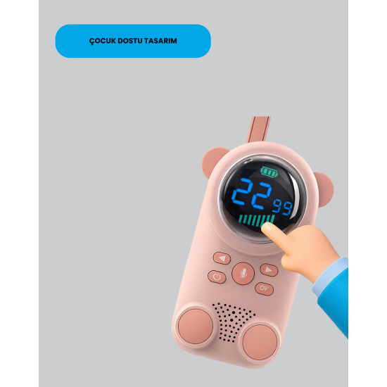 LCD Ekranlı Bebek m2 Telsizi