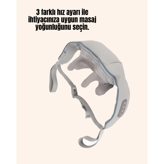 Kablosuz Boyun ve Omuz Masaj Aleti | Isıtmalı ve Yoğurmalı Kablosuz Boyun ve Omuz Masaj Aleti | Isıtmalı ve Yoğurmalı