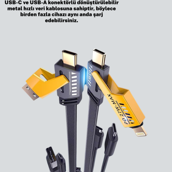 Akıllı Telefon Tablet Laptop Uyumlu 65W Güçlü Veri Kablosu Akıllı Telefon Tablet Laptop Uyumlu 65W Güçlü Veri Kablosu