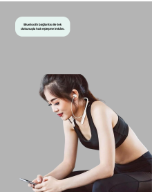 USB Şarjlı Uzun Ömürlü Boyun Askılı Bluetooth Kulaklık