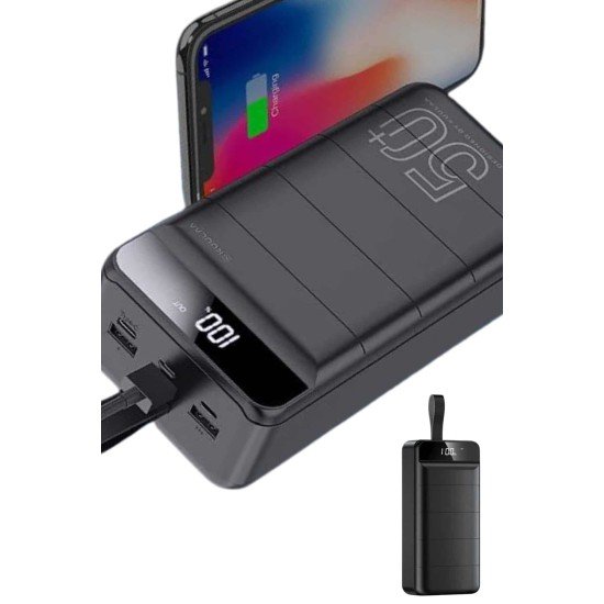 Hızlı Taşınabilir 50.000 Mah Powerbank Led Ekran Android ve İOS Uyumlu Hızlı Taşınabilir 50.000 Mah Powerbank Led Ekran Android ve İOS Uyumlu