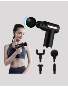 Derin Doku Masaj Tabancası 4 Başlık 6 Kademeli Sessiz Güç Şarjlı Kas Gevşetici