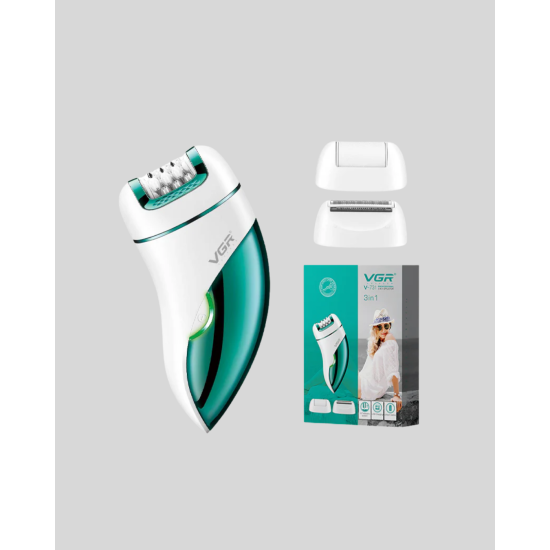 3 in 1 Epilatör Metal Başlıklı IPX5 Su Geçirmez 90 Dakika Şarjlı Epilasyon Cihazı