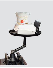 360° Döner Araç Bardaklık Tepsisi Geniş Yemek Alanlı Telefon Standlı