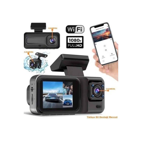 2 İnç Araç İçi Kameralı Ekran 1080P Full HD Kaliteli Hafıza Kart Destekli 2 İnç Araç İçi Kameralı Ekran 1080P Full HD Kaliteli Hafıza Kart Destekli