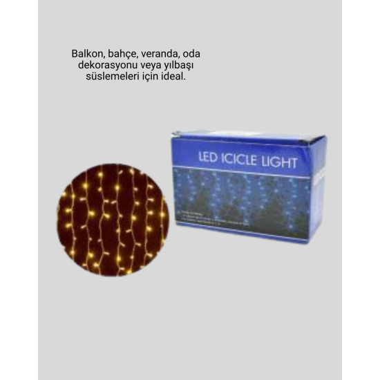 4 Metre Şelale Led Işık Perdesi Dekoratif