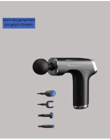 Titreşimli Masaj Aleti Şarjlı Masaj Tabancası Spor Sonrası Kas Gevşetici