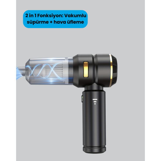 HEPA Filtreli Sessiz Çalışan Kablosuz Şarjlı Mini Süpürge HEPA Filtreli Sessiz Çalışan Kablosuz Şarjlı Mini Süpürge