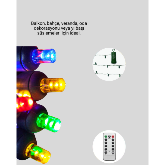 2x2 Metre Perde LED Işık