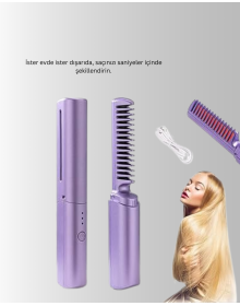 Isıtmalı Saç Düzleştirici Fırça – Kablosuz ve Hafif Tasarım