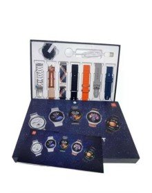 7 Kordonlu Akıllı Saat Siyah Kasa Dokunmatik Ekran Uyku ve Sağlık Takibi